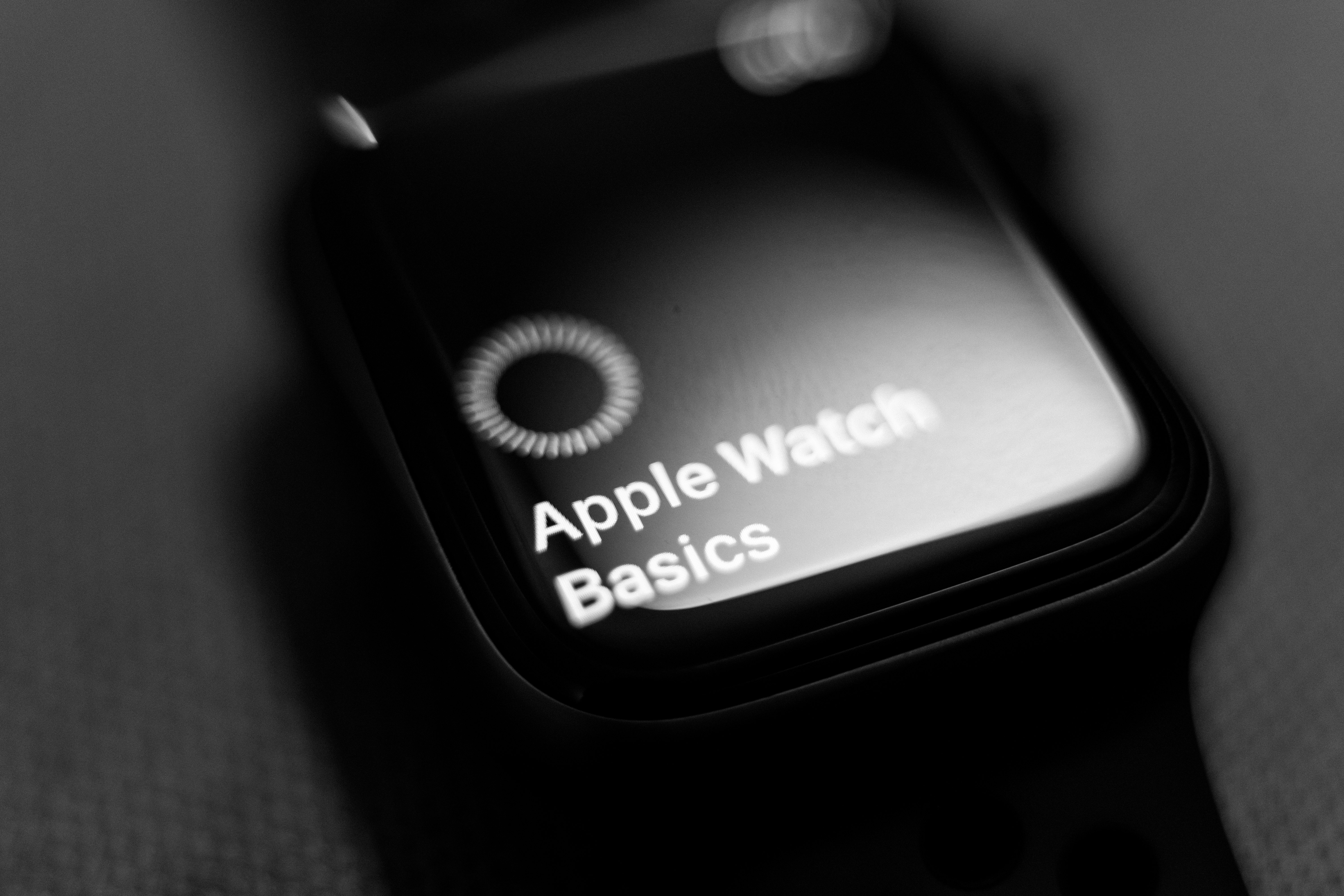 space gray Apple Watch